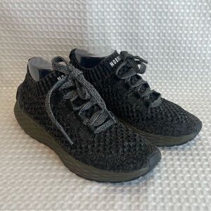 NOBULL Knit Runner Shoes Black Grey Dark Green Men's 6.5 Women's 8 Running #701